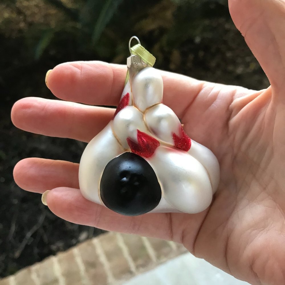 Bowling Ornament Christmas Tree Glass  New